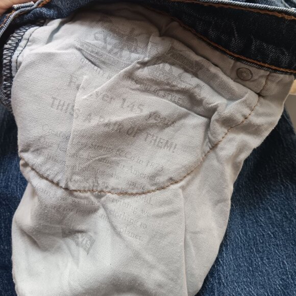 34x34 Levis 527 Bootcut Mens Jeans Blue Denim Mid-Rise Classic Fit - Picture 7 of 7